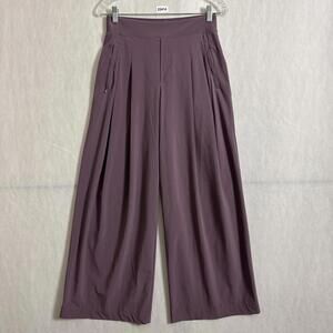 Athleta Purple Wide-Leg Track Pants